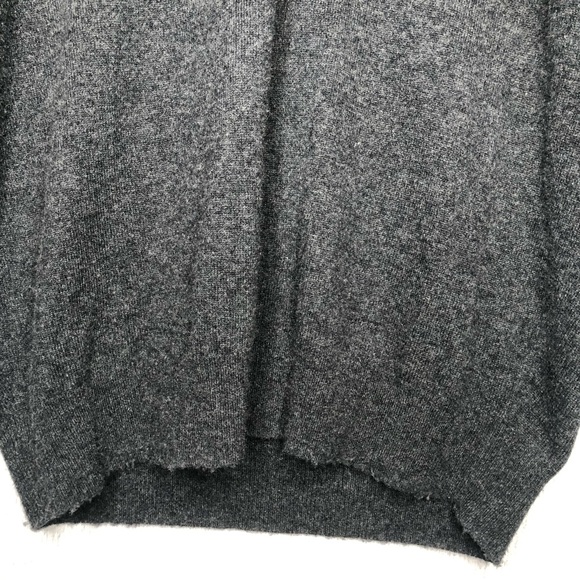The Cashmere Project Sweater Men's M 1/4 Zip Mock Neck Dark Gray 100% Cashmere - Picture 4 of 13